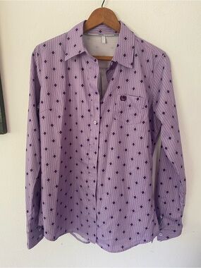 Cinch western Lavender Patterned Long-Sleeve Shirt